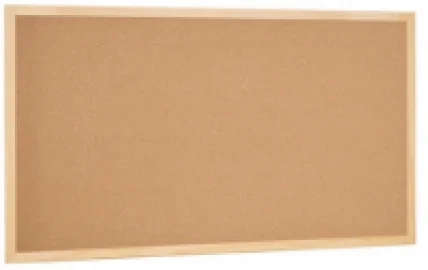 Pizarra corcho marco madera detalle