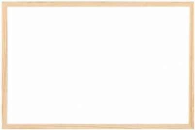 Pizarra lacada blanca para rotuladores marco madera